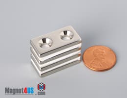 1" x 1/2" x 1/8" #6 N42 Countersunk Magnet - photo 27