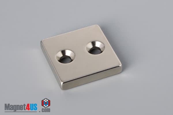 1" x 1" x 3/16" #6 N42 Countersunk Magnet - photo 7