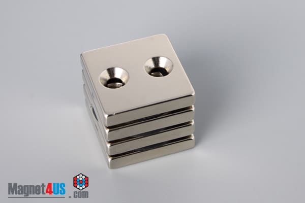 1" x 1" x 3/16" #6 N42 Countersunk Magnet - photo 10