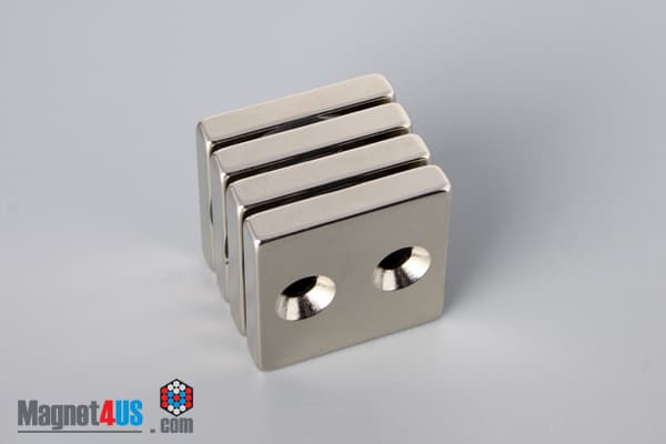 1" x 1" x 3/16" #6 N42 Countersunk Magnet - photo 12