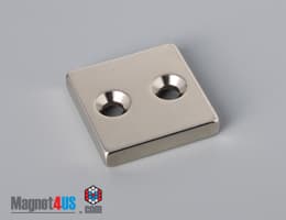 1" x 1" x 3/16" #6 N42 Countersunk Magnet - photo 19