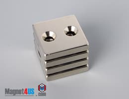 1" x 1" x 3/16" #6 N42 Countersunk Magnet - photo 22