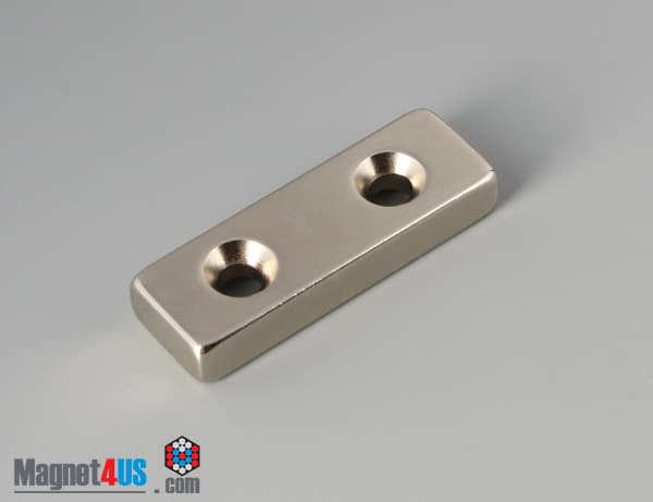 1 1/2" x 1/2" x 1/4" #6 N42 Countersunk Magnet - photo 1