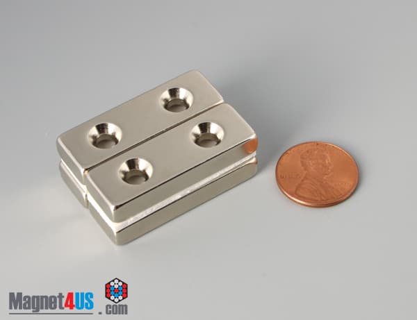 1 1/2" x 1/2" x 1/4" #6 N42 Countersunk Magnet - photo 6