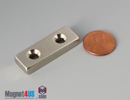 1 1/2" x 1/2" x 1/4" #6 N42 Countersunk Magnet - photo 20