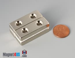 1 1/2" x 1/2" x 1/4" #6 N42 Countersunk Magnet - photo 24