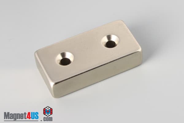 2" x 1" x 1/2" #8 N42 Countersunk Magnet - photo 7
