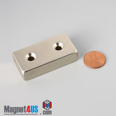 2" x 1" x 1/2" #8 N42 Countersunk Magnet - photo 14