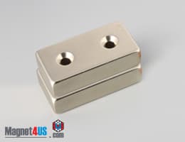 2" x 1" x 1/2" #8 N42 Countersunk Magnet - photo 23
