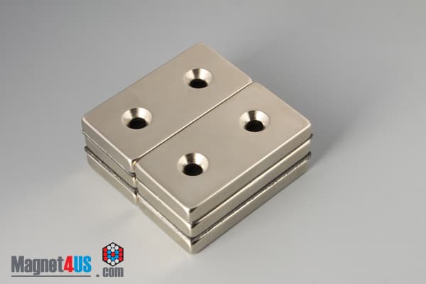 2" x 1" x 1/4" #8 N42 Countersunk Magnet - photo 9