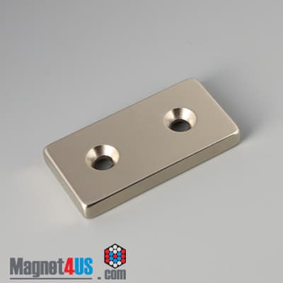 2" x 1" x 1/4" #8 N42 Countersunk Magnet - photo 11