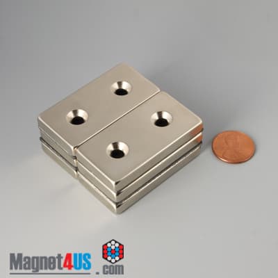 2" x 1" x 1/4" #8 N42 Countersunk Magnet - photo 15