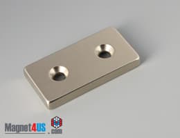2" x 1" x 1/4" #8 N42 Countersunk Magnet - photo 16