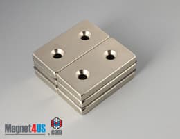 2" x 1" x 1/4" #8 N42 Countersunk Magnet - photo 19
