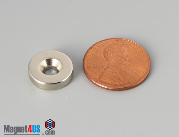 1/2" od x 1/8" #4 N42 Countersunk Magnet - photo 2