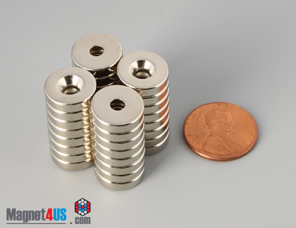 1/2" od x 1/8" #4 N42 Countersunk Magnet - photo 6