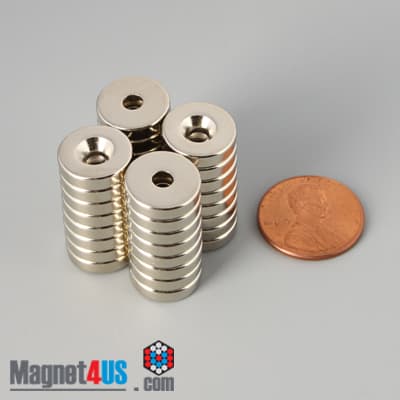1/2" od x 1/8" #4 N42 Countersunk Magnet - photo 18