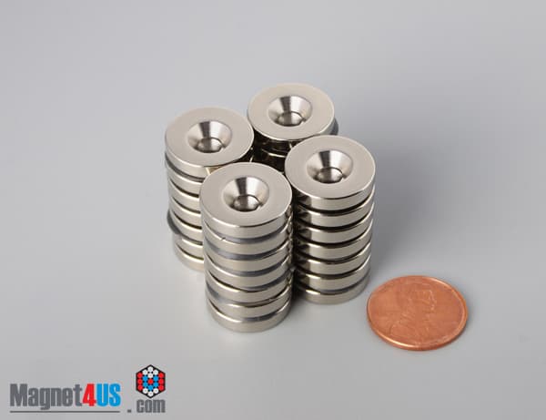 5/8" od x 1/8" #6 N42 Countersunk Magnet - photo 5