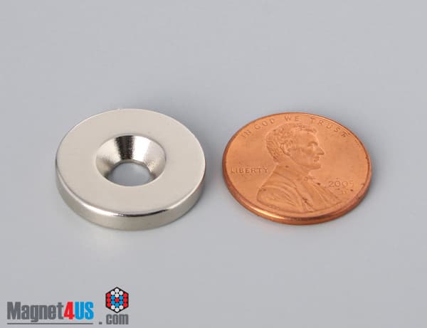3/4" od x 1/8" #8 N42 Countersunk Magnet - photo 2