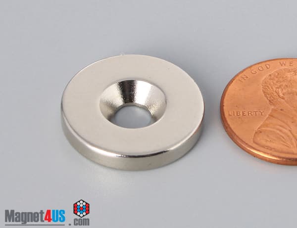 3/4" od x 1/8" #8 N42 Countersunk Magnet - photo 3