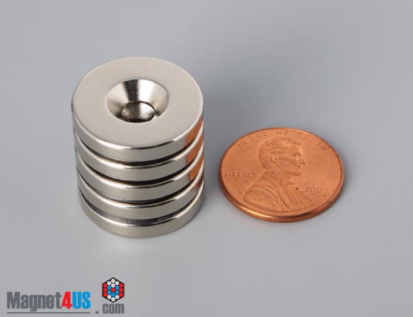 3/4" od x 1/8" #8 N42 Countersunk Magnet - photo 7