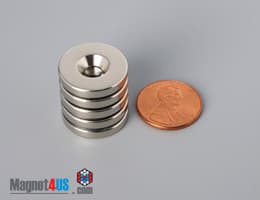 3/4" od x 1/8" #8 N42 Countersunk Magnet - photo 25