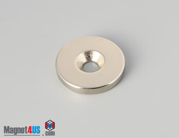 7/8" od x 1/8" #8 N42 Countersunk Magnet - photo 1
