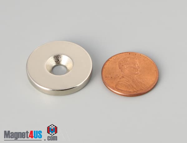 7/8" od x 1/8" #8 N42 Countersunk Magnet - photo 2