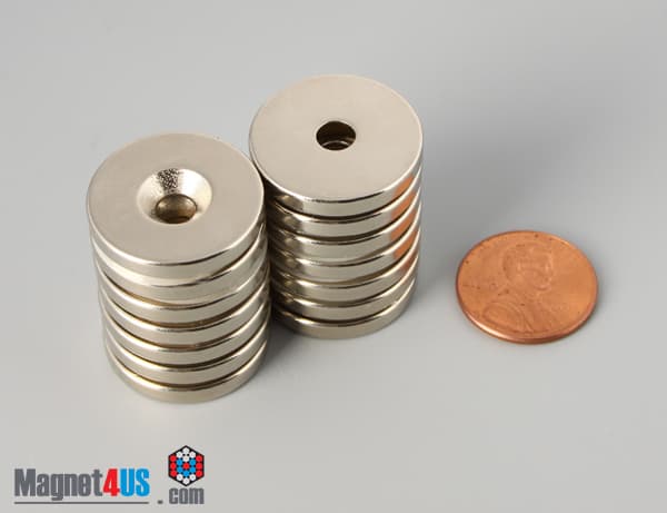 7/8" od x 1/8" #8 N42 Countersunk Magnet - photo 5