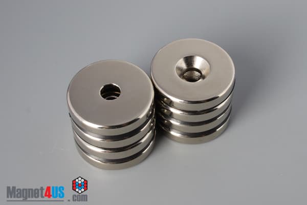 1" od x 3/16" #10 N42 Countersunk Magnet - photo 8