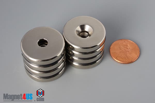 1" od x 3/16" #10 N42 Countersunk Magnet - photo 9