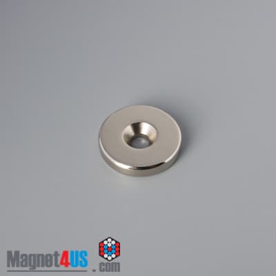 1" od x 3/16" #10 N42 Countersunk Magnet - photo 10