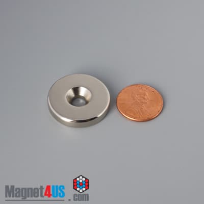 1" od x 3/16" #10 N42 Countersunk Magnet - photo 11