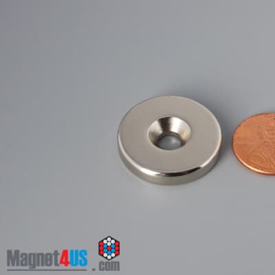 1" od x 3/16" #10 N42 Countersunk Magnet - photo 12