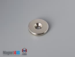 1" od x 3/16" #10 N42 Countersunk Magnet - photo 15