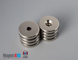 1" od x 3/16" #10 N42 Countersunk Magnet - photo 18
