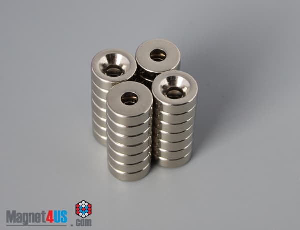 3/8" od x 1/8" #4 N42 Countersunk Magnet - photo 4