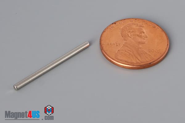 1/16" dia. x 1" N40 Neodymium Cylinder Magnet - photo 1