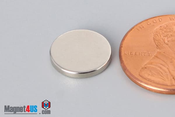 7/16" dia. x 1/16" N40 Neodymium Disc Magnet - photo 3