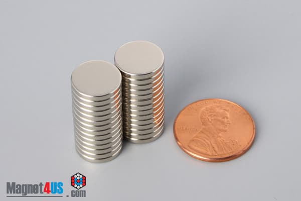 7/16" dia. x 1/16" N40 Neodymium Disc Magnet - photo 5