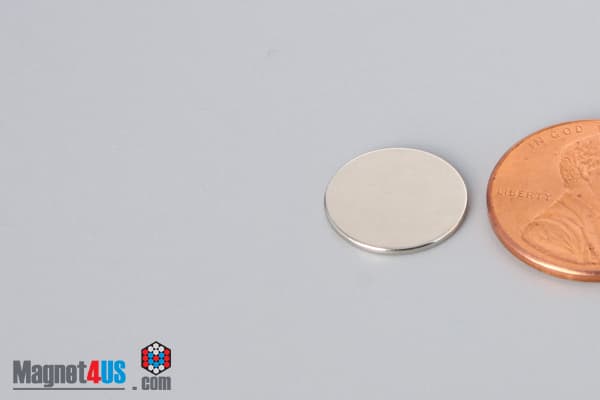 1/2" dia. x 1/32" N40 Neodymium Disc Magnet - photo 3