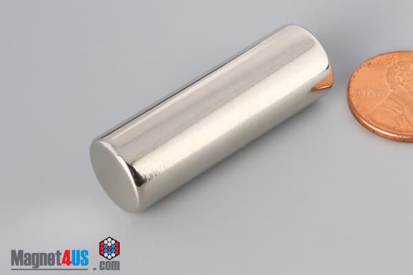 1/2" dia. x 1 1/2" N45 Neodymium Cylinder Magnet - photo 3