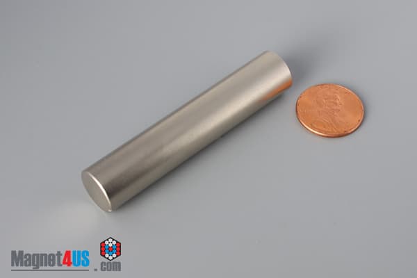 1/2" dia. x 2 1/2" N45 Neodymium Cylinder Magnet - photo 1