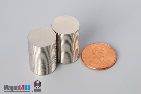 9/16" dia. x 1/32" N40 Neodymium Disc Magnet - photo 5