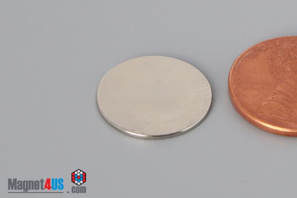 5/8" dia. x 1/32" N40 Neodymium Disc Magnet - photo 3