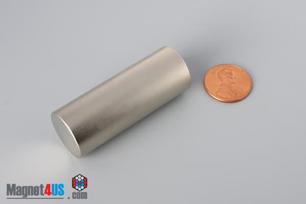 3/4" dia. x 2" N45 Neodymium Cylinder Magnet
