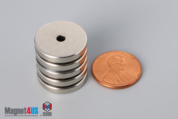 3/4" od x 1/8" id x 1/8" N42 Neodymium Ring Magnet - photo 5