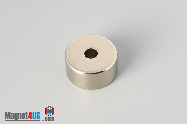 3/4" od x 3/16" id x 3/8" N45 Neodymium Ring Magnet - photo 2