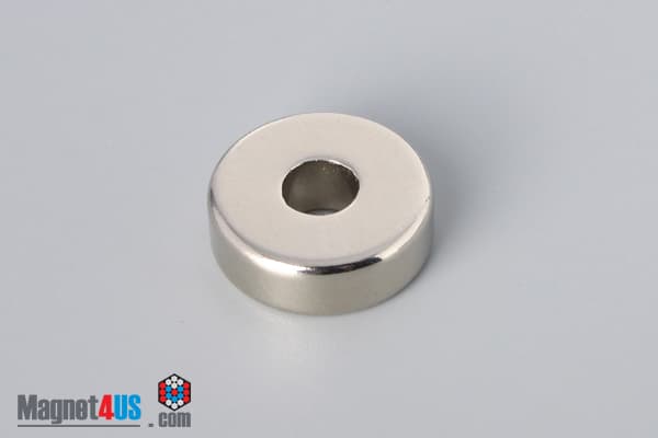 3/4" od x 1/4" id x 1/4" N45 Neodymium Ring Magnet - photo 2