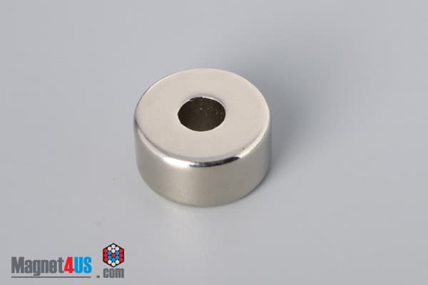 3/4" od x 1/4" id x 3/8" N45 Neodymium Ring Magnet - photo 2